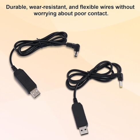 2pcs USB Charger Cable for Rugged Radios, Extra Large Battery Replacement Charging Cord Radio Accessories Compatible with V3/ R1/ GMR2/ GMR2-PLUS/RH-5R in Saudi Arabia