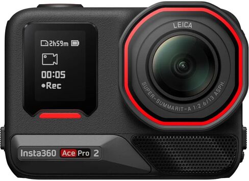 Insta360 Ace Pro 2 Flash Print Bundle - 8K Waterproof Action Camera with 1/1.3" Sensor, Dual AI Chip, Leading Low Light, Xplorer Grip Pro Kit with 128GB Card, Card Reader, 50 Piece Accessory Kit in Saudi Arabia