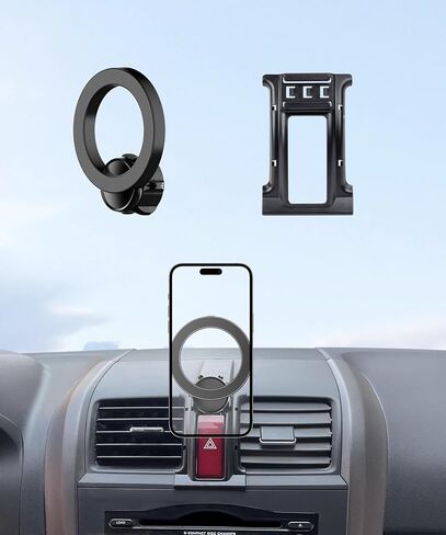 حامل هاتف السيارة لملحقات Honda CR-V/CRV الهجينة 2023-2025، حامل هاتف يدور 360 درجة متوافق مع MagSafe، حامل الهاتف الخلوي لا يؤثر على فتحة الهواء in Kuwait