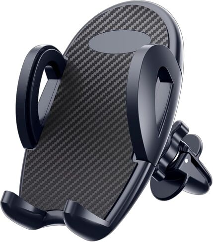Car Phone Holder Universal Stable Car Phone Mount Air Vent Sturdy Hook Cradle Fit for iPhone Android and All Smartphones, Black in Saudi Arabia