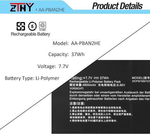 AA-PBAN2HE Laptop Battery Replacement for Samsung Galaxy Book Go 340XLA NP340XLA, 5G 545XLA NP545XLA, LTE 345XLA NP345XLA NP345XLAA, Chromebook Go 14 340XDA XE340XDA XE340XDA-KA1IT BA43-00399A 37Wh in Saudi Arabia