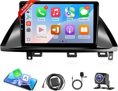 راديو تشغيل السيارة Leadfan لسيارة Honda Odyssey 2005 2006 2007 2008 2009 2010 ستيريو للسيارة Apple Carplay & Android Auto، شاشة لمس 10.1 بوصة لـ Odyssey GPS Navigation WiFi BT FM/RDS كاميرا خلفية MIC in Kuwait