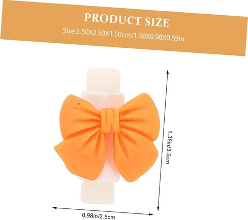 DOITOOL 20pairs Cute Bowknot Cable Protectors Mixed Color Data Cable Sleeves for Household Use to Prevent Breakage in Saudi Arabia