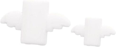 DOITOOL 6pcs USB Cable Protector Cartoon Wing Design White Charging Cable Saver for Data and Flexible for Daily Use Great for in Saudi Arabia