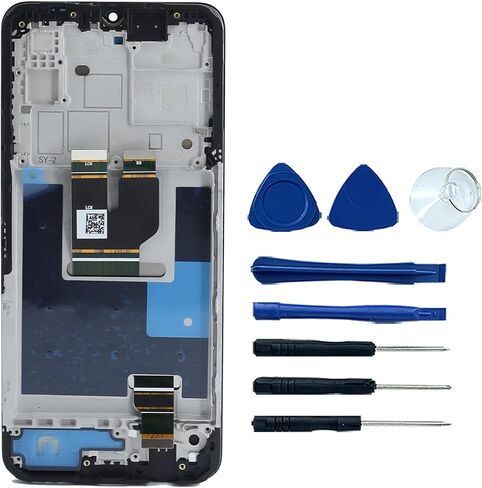 Revvl 7 LCD الإطار ل T-Mobile REVVL 7 TMRV075G شاشة الكريستال السائل مجموعة المحولات الرقمية لشاشة تعمل بلمس مع استبدال الإطار 6.6" in Kuwait