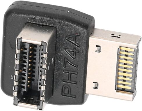 محول USB3.1 TYPEE، اتصال ثابت عالي الأداء للوحة الأم للكمبيوتر، كوع توجيه 90 درجة لعشاق التكنولوجيا، مادة ABS (PH74A) in Kuwait