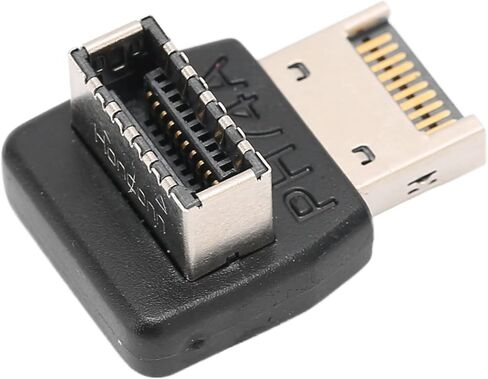 محول USB3.1 TYPEE، اتصال ثابت عالي الأداء للوحة الأم للكمبيوتر، كوع توجيه 90 درجة لعشاق التكنولوجيا، مادة ABS (PH74A) in Kuwait