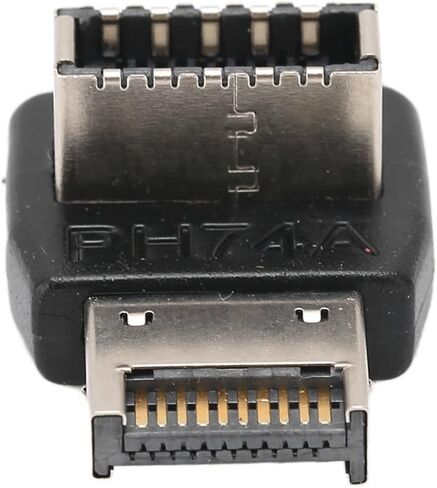 محول USB3.1 TYPEE، اتصال ثابت عالي الأداء للوحة الأم للكمبيوتر، كوع توجيه 90 درجة لعشاق التكنولوجيا، مادة ABS (PH74A) in Kuwait