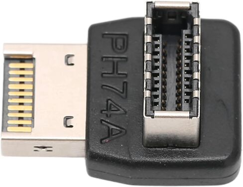 محول USB3.1 TYPEE، اتصال ثابت عالي الأداء للوحة الأم للكمبيوتر، كوع توجيه 90 درجة لعشاق التكنولوجيا، مادة ABS (PH74A) in Kuwait