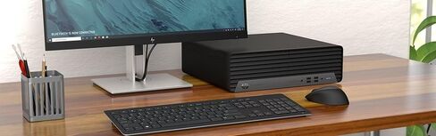 كمبيوتر مكتبي HP EliteDesk 800 G6 SFF صغير الحجم للأعمال، معالج ستة النواة i5-10500، 16 جيجابايت DDR4، 512 جيجابايت SSD، لوحة مفاتيح وماوس، واي فاي، بلوتوث، Windows 11 Pro (متجدد) in Kuwait