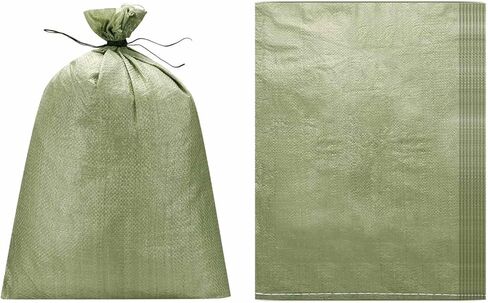 أكياس رمل شديدة التحمل من باتيكل، (99.4 سم × 57.1 سم، رمادي) (5 قطع)، أكياس رمل فارغة منسوجة من مادة البولي بروبيلين وأكياس رمل تناسب - بناء الوزن الفيضان وحقائب الأرض للمنازل in Saudi Arabia