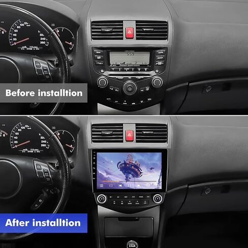 ستيريو سيارة Android 14 لسيارة Honda Accord 2003-2007، راديو بشاشة تعمل باللمس IPS مقاس 10.1 بوصة مع 2 جيجابايت + 32 جيجابايت، CarPlay اللاسلكي وAndroid Auto، نظام تحديد المواقع العالمي (GPS)، واي فاي، بلوتوث، كاميرا احتياطية، SWC in Kuwait