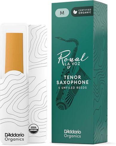 D'Addario Rico La Voz Tenor Saxophone Reeds - Tenor Sax Reeds, Strength Medium, 10-pack in Saudi Arabia