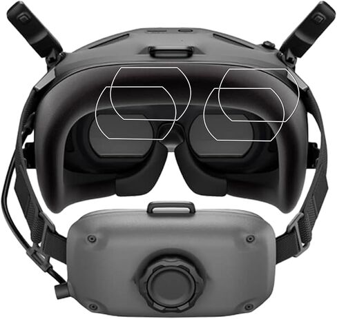 طبقة واقية للعدسة لنظارات DJI N3، واقي عدسة من الزجاج المقوى عالي الدقة، صلابة 9H فائقة الوضوح مضادة للخدش، سهلة التركيب، شفافية عالية، عبوتان in Kuwait
