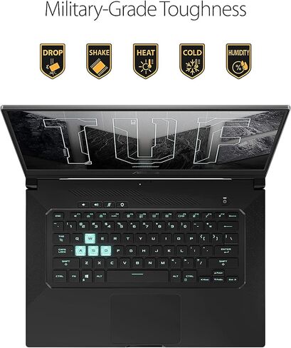 ASUS TUF Dash 15 Gaming Laptop, 15.6" 1920x1080 144Hz, Intel 4-Core i7-11370H, NVIDIA GeForce RTX 3050 Ti 4GB, 40GB DDR4, 4TB SSD, Win10 Pro, Single-Zone RGB Backlit KB, Wi-Fi 6, BT 5.2, Gray in Kuwait