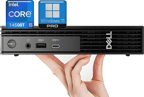 Dell Pro Micro QCM1250 Mini Desktop, New OptiPlex Version 14th Gen 14-Core i5-14500T (Beat i7-13700T), 16GB DDR5 RAM, 512GB PCIe SSD, Ultra-Quiet Design, 2-Monitor Support 4K, WiFi 6, Windows 11 Pro in Saudi Arabia