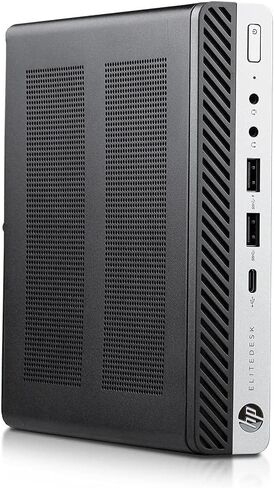كمبيوتر مكتبي HP EliteDesk 800 G5 صغير عالي الأداء، الجيل التاسع Intel Core i5-9500T، ذاكرة وصول عشوائي DDR4 سعة 16 جيجابايت، SSD 256 جيجابايت، لوحة مفاتيح وماوس، دعم 4K، WiFi، Windows 11 Pro (متجدد) in Saudi Arabia