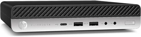 كمبيوتر مكتبي HP EliteDesk 800 G5 صغير عالي الأداء، الجيل التاسع Intel Core i5-9500T، ذاكرة وصول عشوائي DDR4 سعة 16 جيجابايت، SSD 256 جيجابايت، لوحة مفاتيح وماوس، دعم 4K، WiFi، Windows 11 Pro (متجدد) in Saudi Arabia