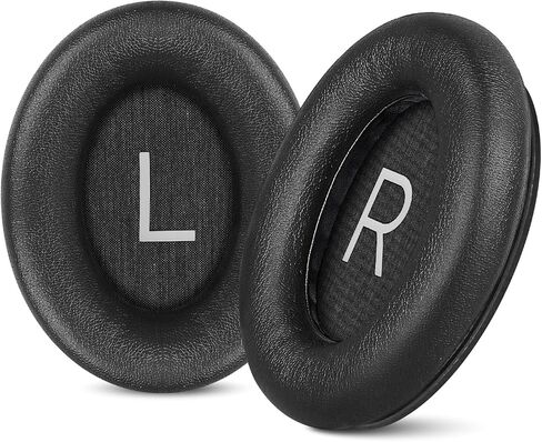 وسائد أذن بديلة من Aurivor لسماعات Bose QuietComfort 45 35 ii (QC45 QC35)، وسائد أذن مضادة للتمزق لـ QC SE SC وراحة جديدة هادئة (صوت جهير عميق)، إسفنج أكثر نعومة وجلد (أسود) in Saudi Arabia