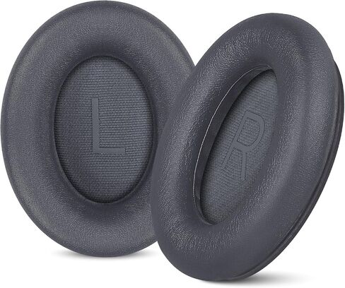 Aurivor Replacement Ear Pads for Bose QuietComfort 45 35 ii (QC45 QC35) Headphones, Anti-Tear Earpads Cushions for QC SE SC & New Quiet Comfort (Deep Bass), Softer Foam & Leather (Black) in Saudi Arabia