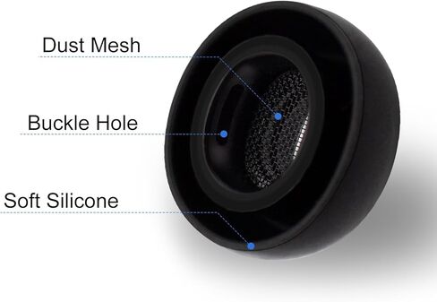 أطراف أذن بديلة لسماعات الأذن AirPods Pro 3، أطراف سماعات أذن من السيليكون متوافقة مع AirPods Pro الجيل الثالث 2025، 6 أزواج باللون الأسود (متنوعة-S/M/L) in Kuwait