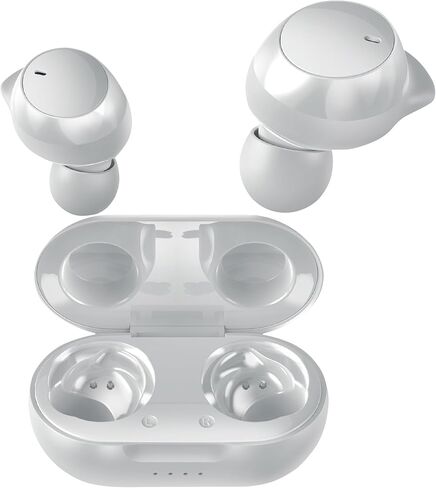 Coby Pro Fitness True Wireless Earbuds w/Charging Case | Sweat Resistant, Noise-Isolation, Auto-Pair, HD Audio, 15-HR Play Bluetooth Fitness Buds | Siri, Google Compatible, Hands-Free Calls (White) in Kuwait