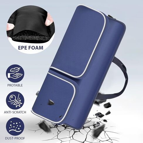 Travel Case for Logitech MK270/ MK345/ MK335/ MK955/ MK235, for HP 230, for Apple Magic Keyboard. Keyboards Carrying Storage Holder with Pocket for Logitech Mouse and USB Receiver (Box Only)-Blue in Saudi Arabia