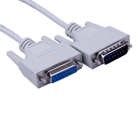 DB15 DB-15 15P Male to Female Data Extension Cable Straight Through 2-Row 15-pin Connector(Male to Female Black,5) in Saudi Arabia