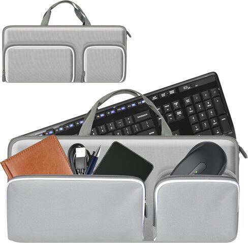 Travel Case for Logitech MK270/ MK345/ MK335/ MK955/ MK235, for HP 230, for Apple Magic Keyboard. Keyboards Carrying Storage Holder with Pocket for Logitech Mouse and USB Receiver (Box Only)-Blue in Kuwait