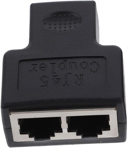 jojofuny Plastic Ethernet Splitter Adapter Network Splitter Connector for Dual Outputs PCB Design for Home and School Use Easy Signal Transmission in Saudi Arabia