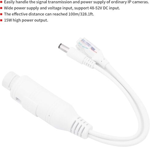 Waterproof Poe Splitter Adapter, Poe Adapter 48V to 12V Poe Splitter Waterproof Adapter Cable Power Supply Module Poe Splitter for IP Camera in Saudi Arabia