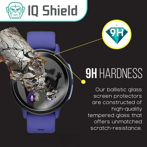 IQShield 3 Pack for Garmin Bounce 2 Kids Smartwatch Screen Protector (Case Friendly) Clear Tempered Glass HD and Transparent Shatter-Proof Shield, Anti-Scratch, Anti-Smudge 99% Touch Accuracy in Saudi Arabia