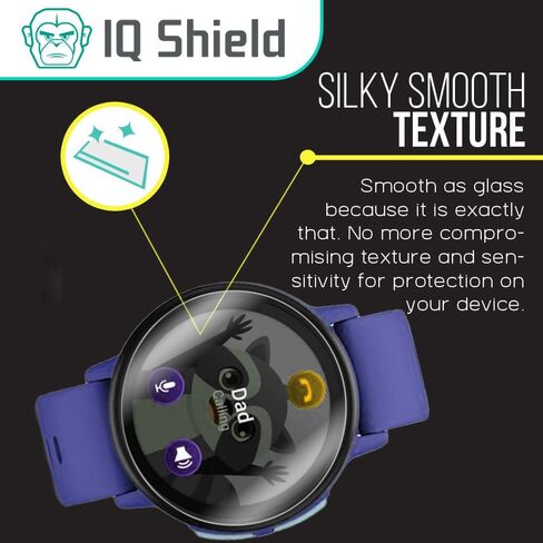IQShield 3 Pack for Garmin Bounce 2 Kids Smartwatch Screen Protector (Case Friendly) Clear Tempered Glass HD and Transparent Shatter-Proof Shield, Anti-Scratch, Anti-Smudge 99% Touch Accuracy in Saudi Arabia