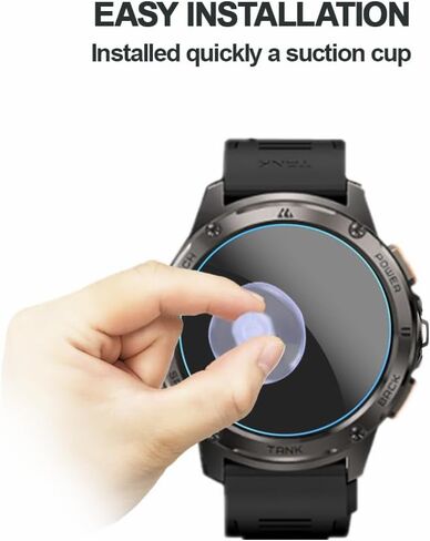 Screen Protector Compatible for KOSPET Magic R10 / T3 Ultra Smart Watch, 9H Tempered Glass Protective Film (3 PCS) in Saudi Arabia