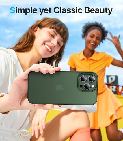 Shockproof for iPhone 16 Pro Case, [Full Camera Protection] [Military-Grade Drop Protection] Protective Anti-Yellow Slim Translucent Skin-Friendly for iPhone 16 Pro Phone Case, Forest Green in Saudi Arabia