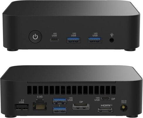 NUC 14 Essential NUC14MNK250 Mini PC - Intel N250 IntelGraphics, DDR5-4800, Wi-Fi 6E, Triple 4K Display, 2.5GbE LAN, 0.56L Compact Desktop for Office & Business(16GB RAM + 512GB SSD) in Saudi Arabia