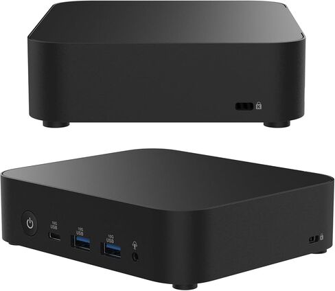 NUC 14 Essential NUC14MNK250 Mini PC - Intel N250 IntelGraphics, DDR5-4800, Wi-Fi 6E, Triple 4K Display, 2.5GbE LAN, 0.56L Compact Desktop for Office & Business(16GB RAM + 512GB SSD) in Saudi Arabia