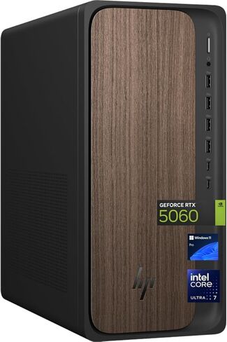 كمبيوتر مكتبي HP OmniDesk (M03-0060)، Intel Core Ultra 7 265، NVIDIA GeForce RTX 5060، ذاكرة الوصول العشوائي DDR5 بسعة 32 جيجابايت، SSD سعة 1 تيرابايت، Wi-Fi 6، بلوتوث 5.4، لوحة مفاتيح وماوس سلكي، Win 11 Pro Microsoft Copilot، (2025) in Kuwait
