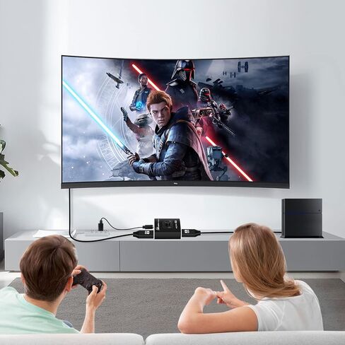 avedio links HDMI 2.1 Switch 2 in 1 Out 8K@60Hz, 4K@120Hz HDMI Switch for PS5/XSX, High Speed 48Gbps 2 Port HDMI Splitter Switch Support 1080P@240Hz for TV, Monitor, Projector in Kuwait