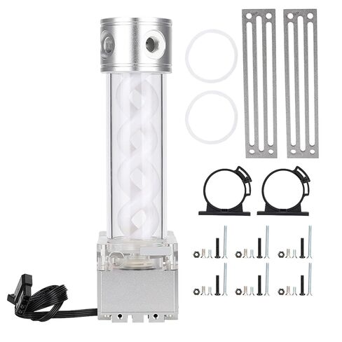 Water Cooling Pump, PC Pump Reservoir Combo, Computer Water Cooling Tank, 4 Meter Head, 800L/h, PWM Speed Control, Computer Accessories (Silver) in Saudi Arabia