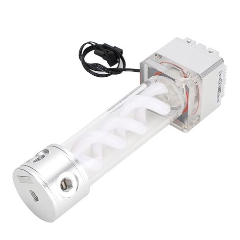 Water Cooling Pump, PC Pump Reservoir Combo, Computer Water Cooling Tank, 4 Meter Head, 800L/h, PWM Speed Control, Computer Accessories (Silver) in Saudi Arabia