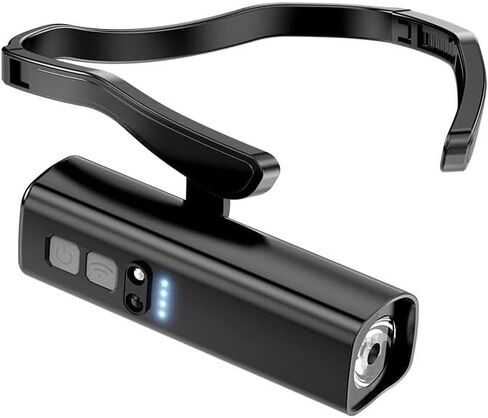 Ear Worn Headlamp, Motion-Sensor LED Headlight – Lightweight & Adjustable for Work, Camping, Running High Lumen Flashlight Multifunctional Flashlight in Saudi Arabia