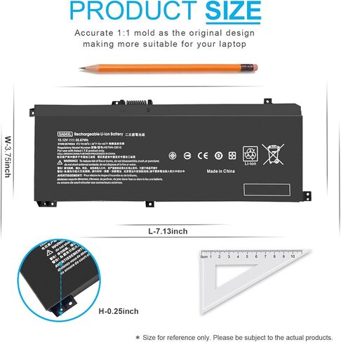 Emanjor SA04XL L43267-005 بطارية HP Envy X360 15-DR 15-DS 15M-DR 15M-DS 17-CG 17M-CG 15m-dr1xxx 15-ds1xxx 15m-ds0xxx 15m-dr1012dx 15m-dr0012dx 15م-dr0011dx 15م-ds0011dx 15t-dr100 in Kuwait