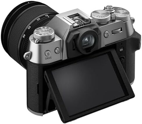 كاميرا فوجي فيلم X-T50 الرقمية بدون مرآة XF16-50mmF2.8-4.8 R LM WR مجموعة عدسات - حزمة فضية مع ملحقات إضافية in Saudi Arabia