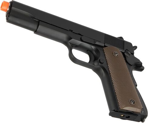 تسليح الجيش كامل الفولاذ 1911 مسدس Airsoft غاز ارتدادي مع برميل فضي -R31 in Kuwait