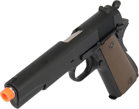 تسليح الجيش كامل الفولاذ 1911 مسدس Airsoft غاز ارتدادي مع برميل فضي -R31 in Kuwait