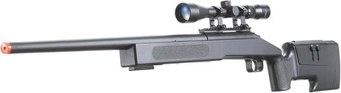 Aluminum M62 Airsoft Sniper Rifle with Metal Magnified Scope – Bolt Action Spring-Powered Airsoft Gun for Extreme Power & Accurate Long-Range Sniping in Saudi Arabia