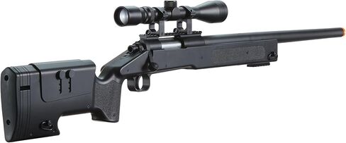 Aluminum M62 Airsoft Sniper Rifle with Metal Magnified Scope – Bolt Action Spring-Powered Airsoft Gun for Extreme Power & Accurate Long-Range Sniping in Saudi Arabia