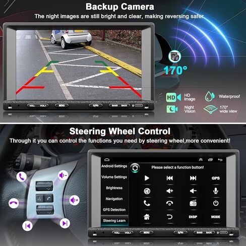 راديو سيارة Android 13 Double Din لسيارة Nissan Sentra 2007-2012، وحدة رأسية بشاشة تعمل باللمس مقاس 7 بوصات مع Carplay لاسلكي Android Auto، ملاحة GPS، بلوتوث FM/DSP/SWC، كاميرا احتياطية in Kuwait