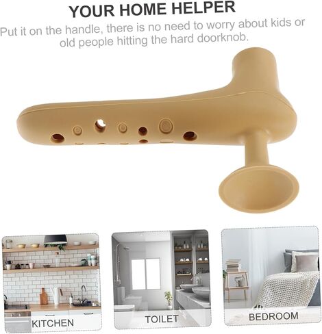 Lurrose 1pc Door Handle Guard Silicone Cover and Easy to Install Door Knob Protector for Safety Random Style Static and Dirt Resistant in Saudi Arabia